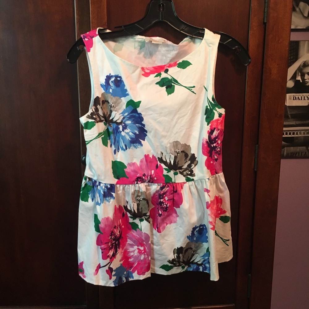 Kate Spade Floral Top Size 2